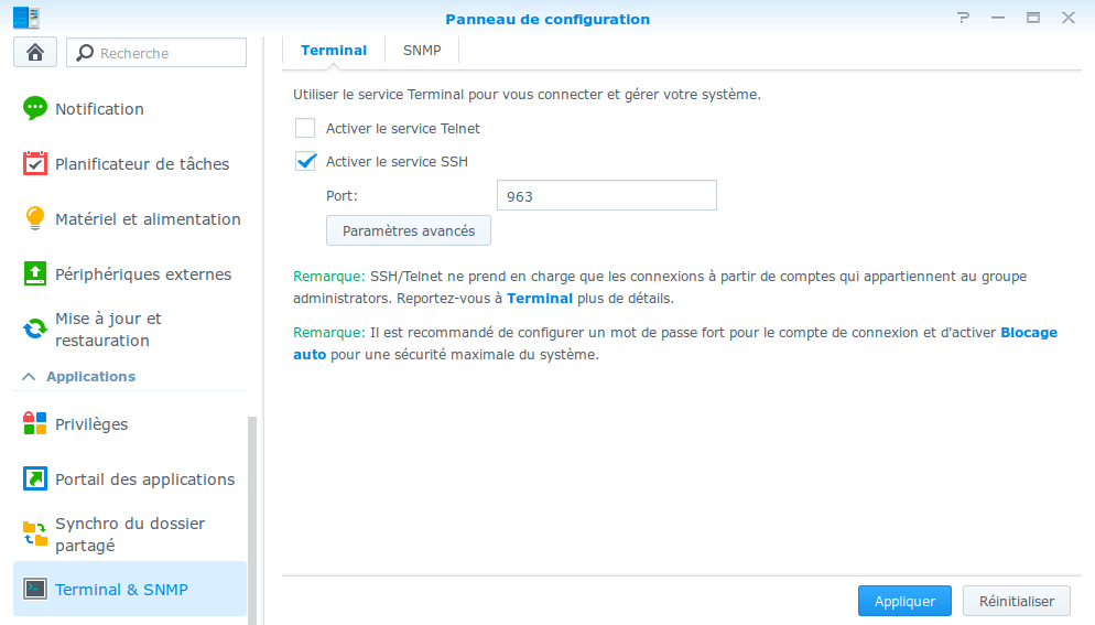 Terminal & SNMP